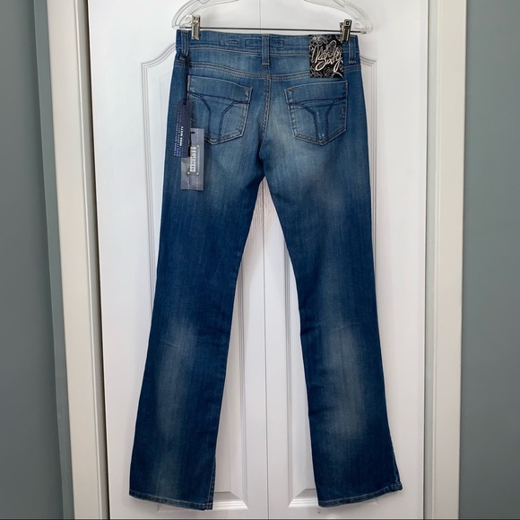 MISS SIXTY OPRAH REGULAR SLIM JEANS TROUSERS SIZE 27 mid rise NWT blue - Picture 5 of 16